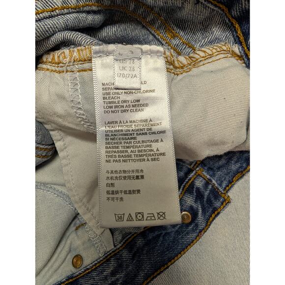 BDG Vintage Bootcut Jeans Medium Wash Star Pattern Classic Subtle Cool - Size 28 - Picture 9 of 10